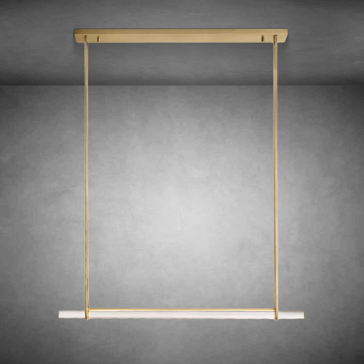 Aurivox Crystal Single Bar Linear Chandelier