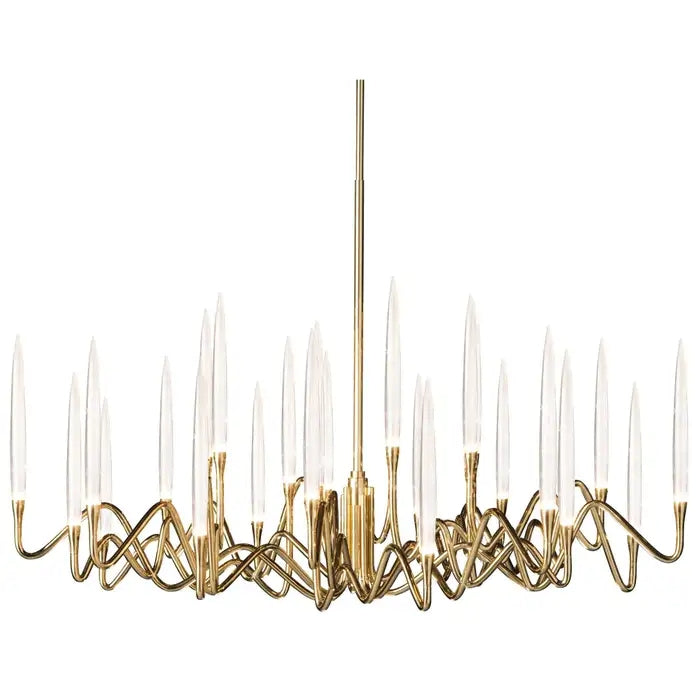 Elijah Crystal Round Chandelier D33'' 47'' 55''