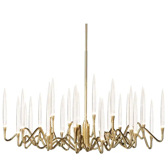 Elijah Crystal Round Chandelier D33'' 47'' 55''