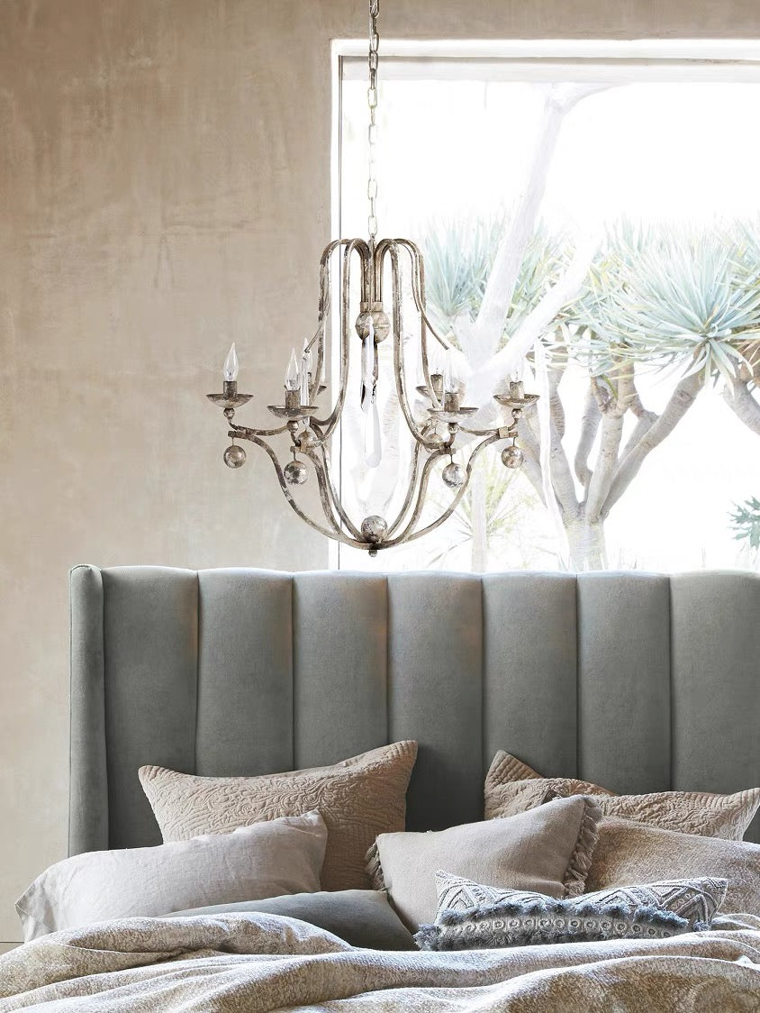 Gothic Bonita Chandelier- Silver