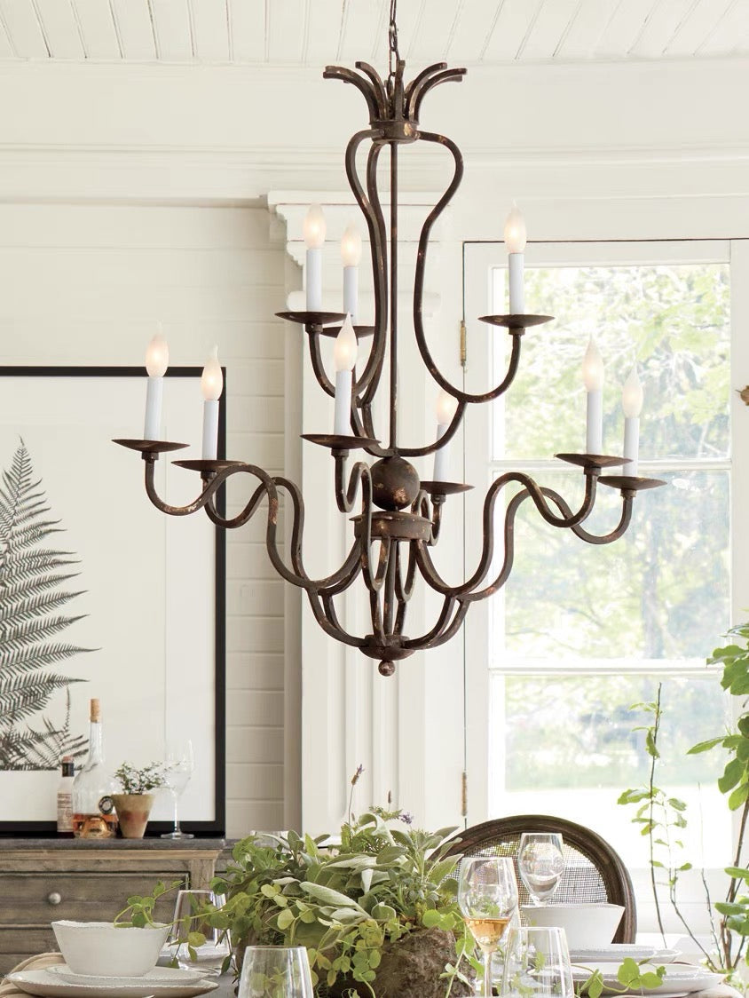Gothic Bonita Grand 12 Light Chandelier 42'' - Silver
