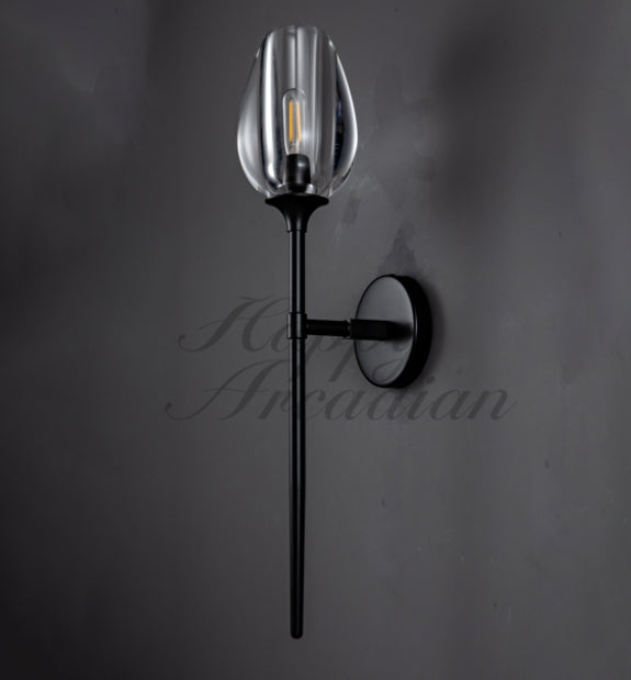 Harper Tulpe Modern Glass Wall Sconce