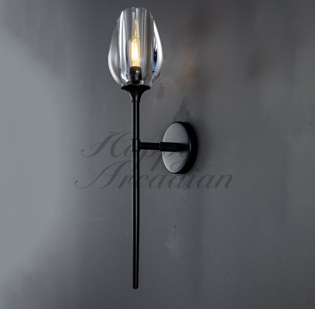 Harper Tulpe Modern Glass Wall Sconce