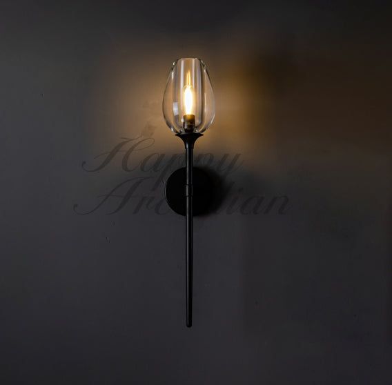 Harper Tulpe Modern Glass Wall Sconce