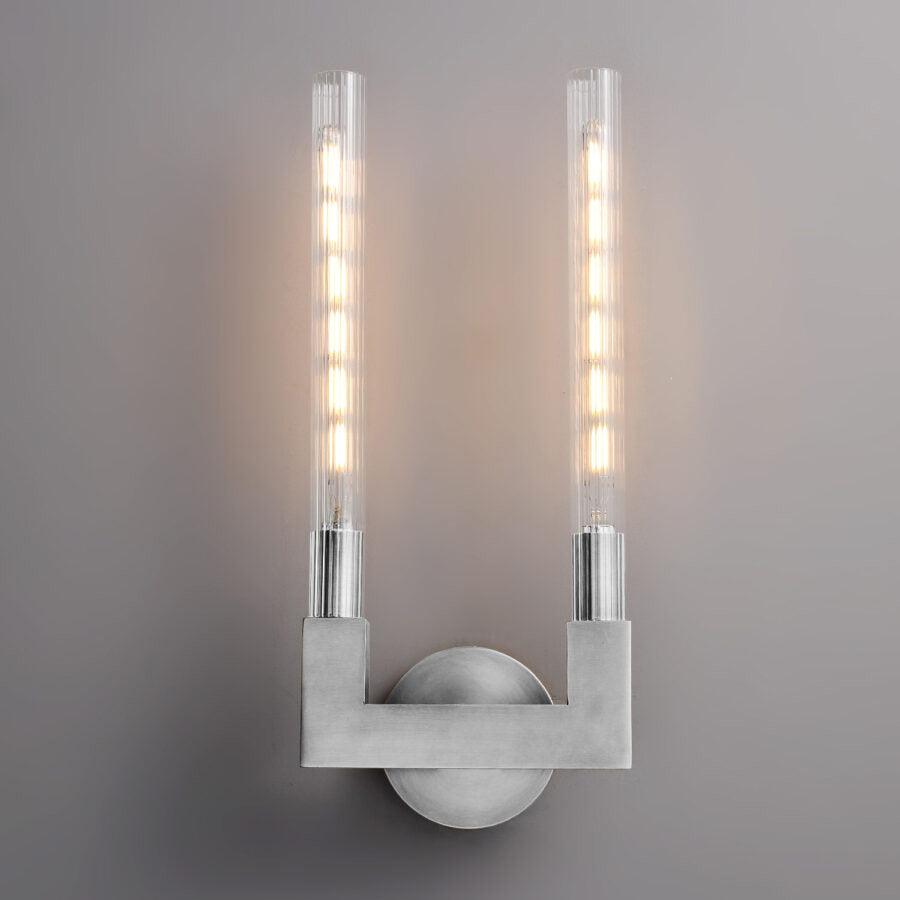 Candlestick Double Wall Sconce 18"H