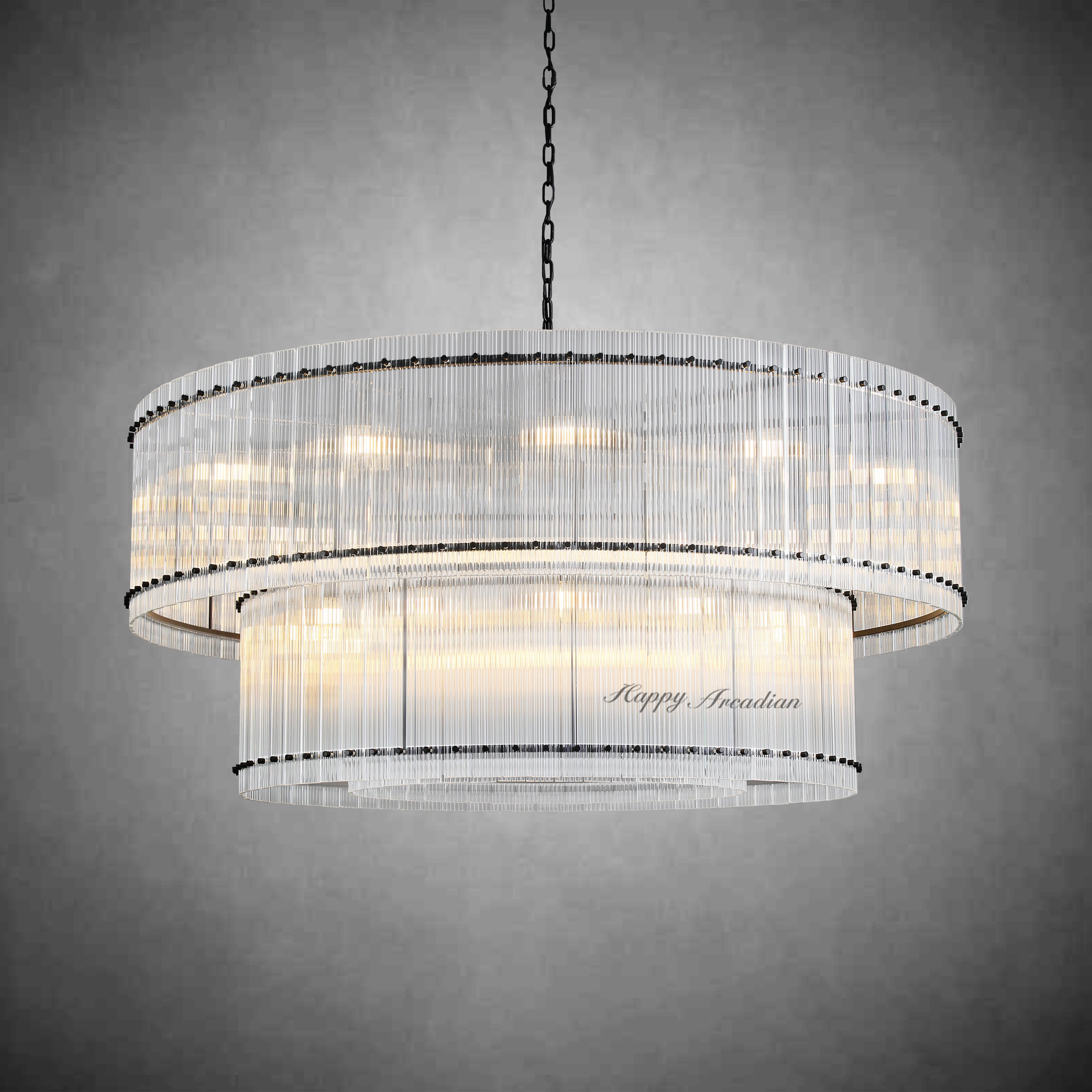 HA Damian Two-Tier Round Chandelier 60"