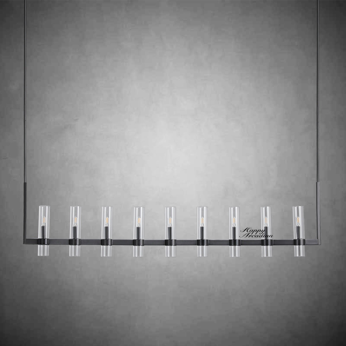 HA Rebecca Linear Chandelier Modern 71", 9-Light