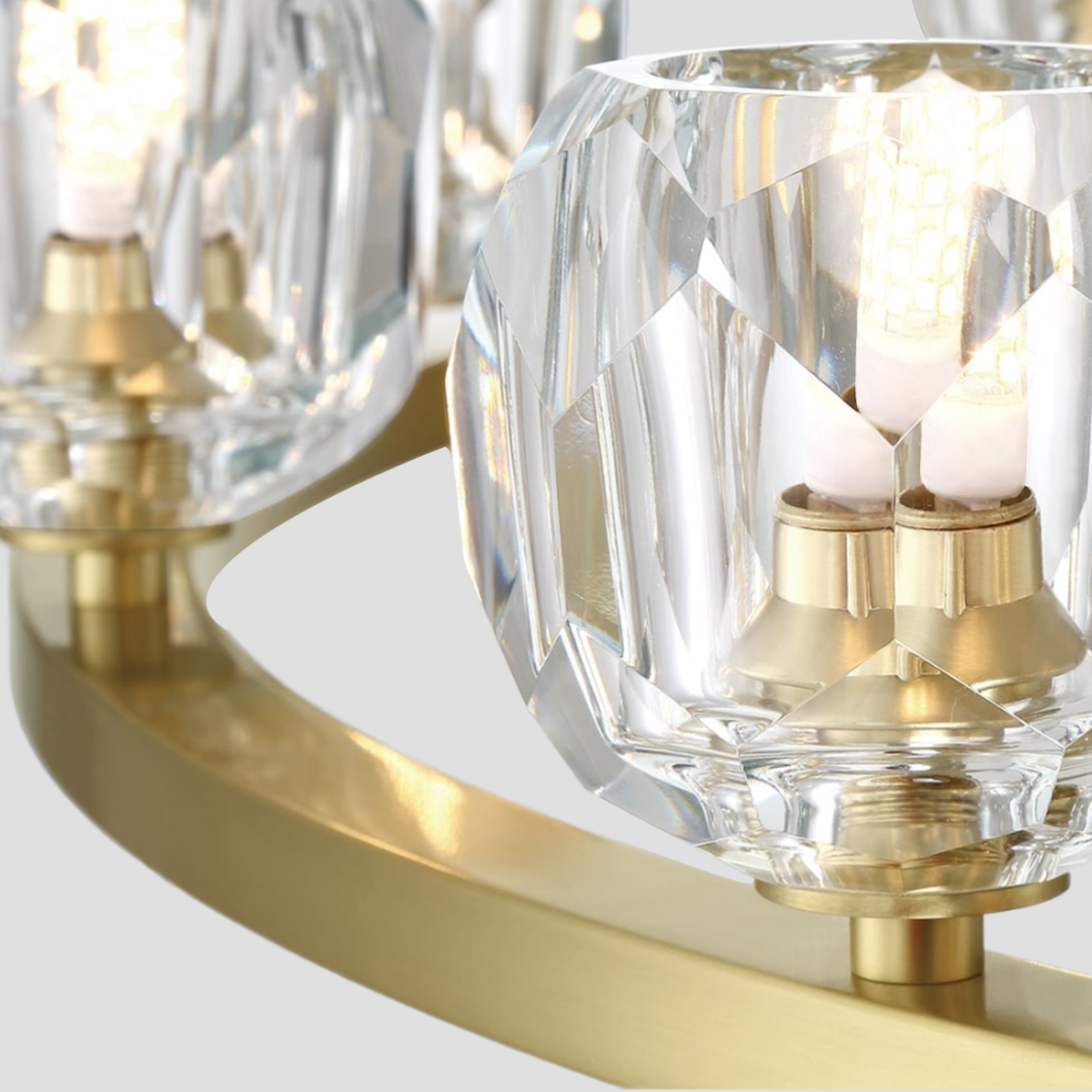 Aragon Tiered Crystal/Stone Chandelier 59"