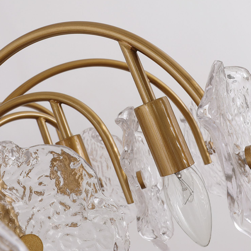Lysan Vintage Glass Luxury Large Tiered Chandelier For Living Room