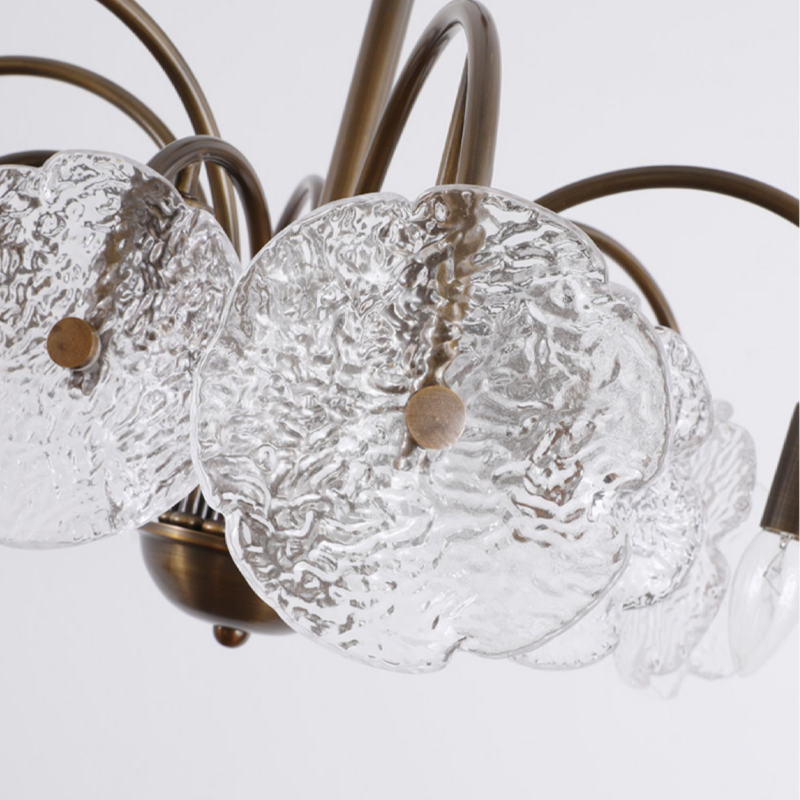 Lysan Vintage Glass Luxury Large Tiered Chandelier For Living Room
