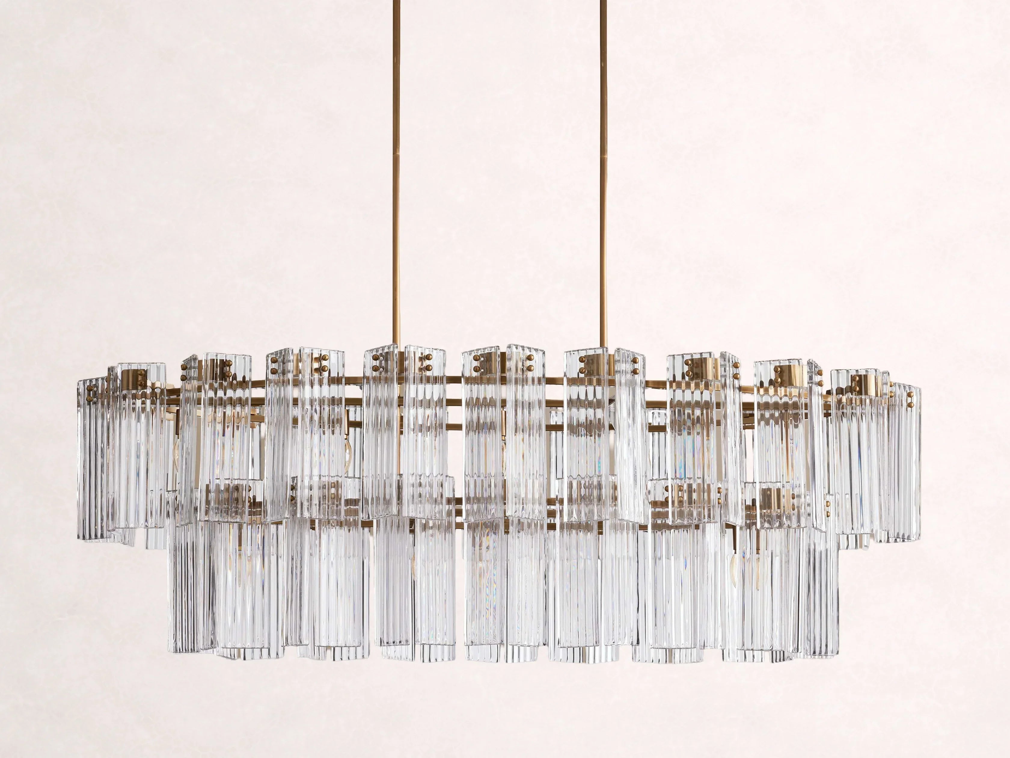 Delsie Oval Tiered Chandelier 63'' 72"W