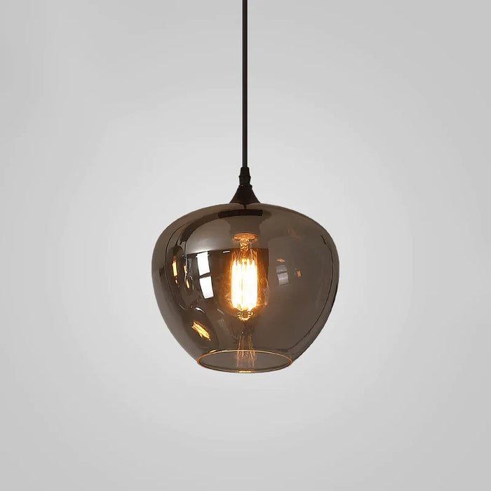 Modern Smoke Gray Glass Lamp Designer Chandelier