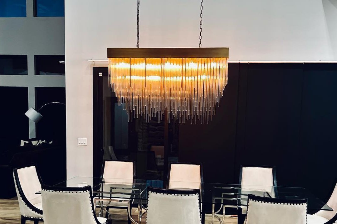 Siren Series Elegant Glass Chandelier Fixture Living Room