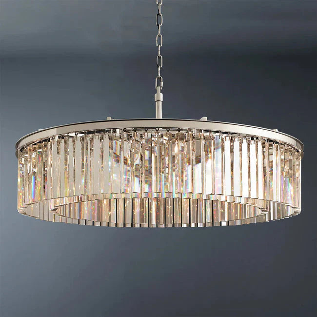 Zestra Crystal Round Chandelier