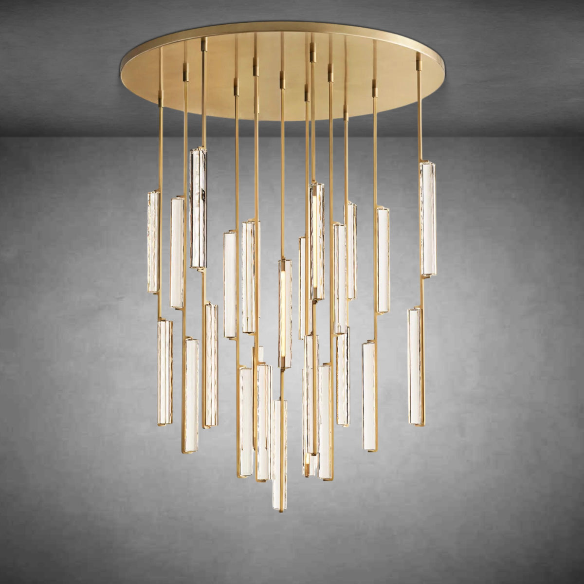 Aurivox Crystal Round Chandelier