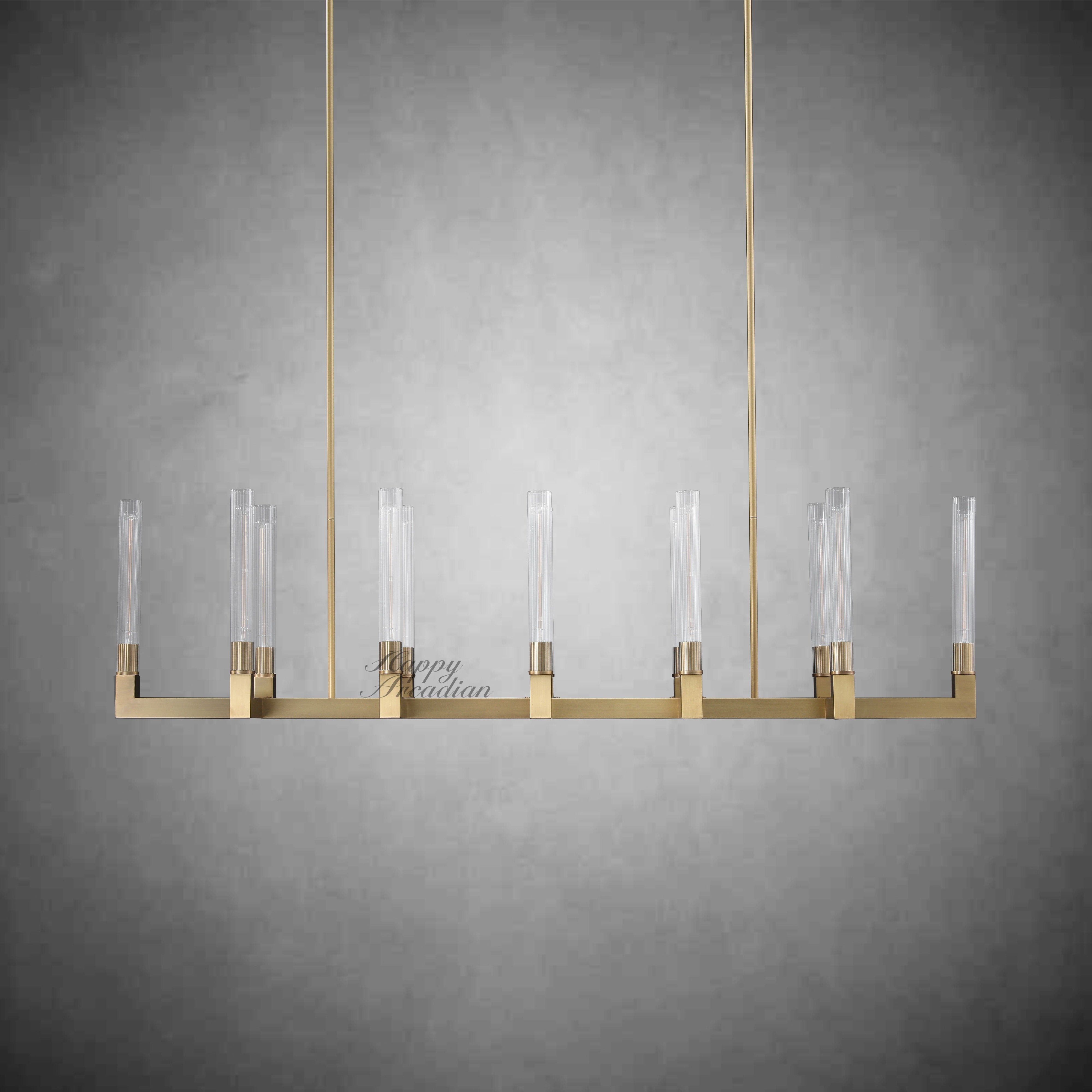 HA Candlestick Linear Chandelier Lighting 55'' 67"