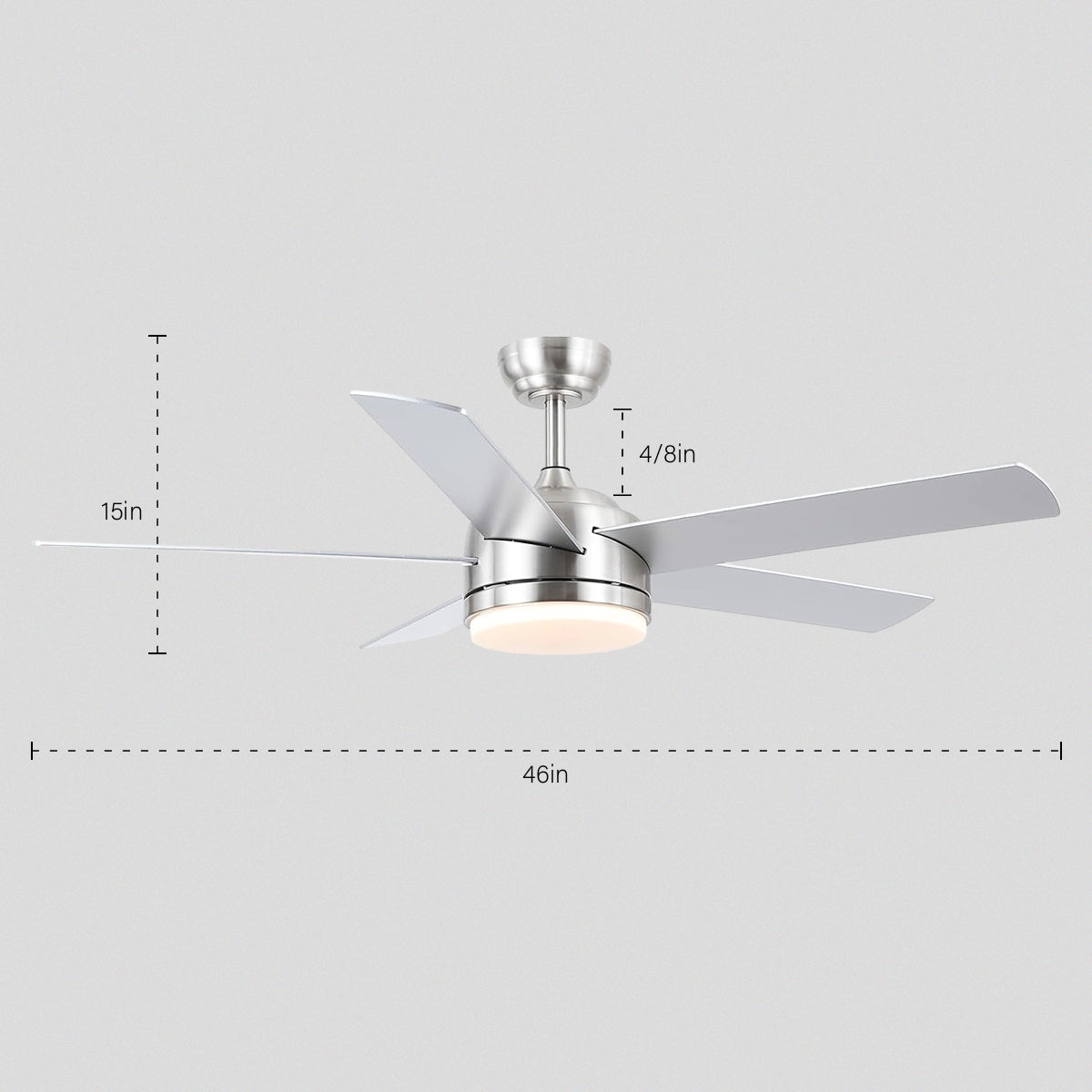 Modern Recessed Ceiling Fan Light