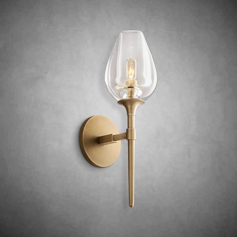 Harper Tulpe Modern Glass Wall Sconce