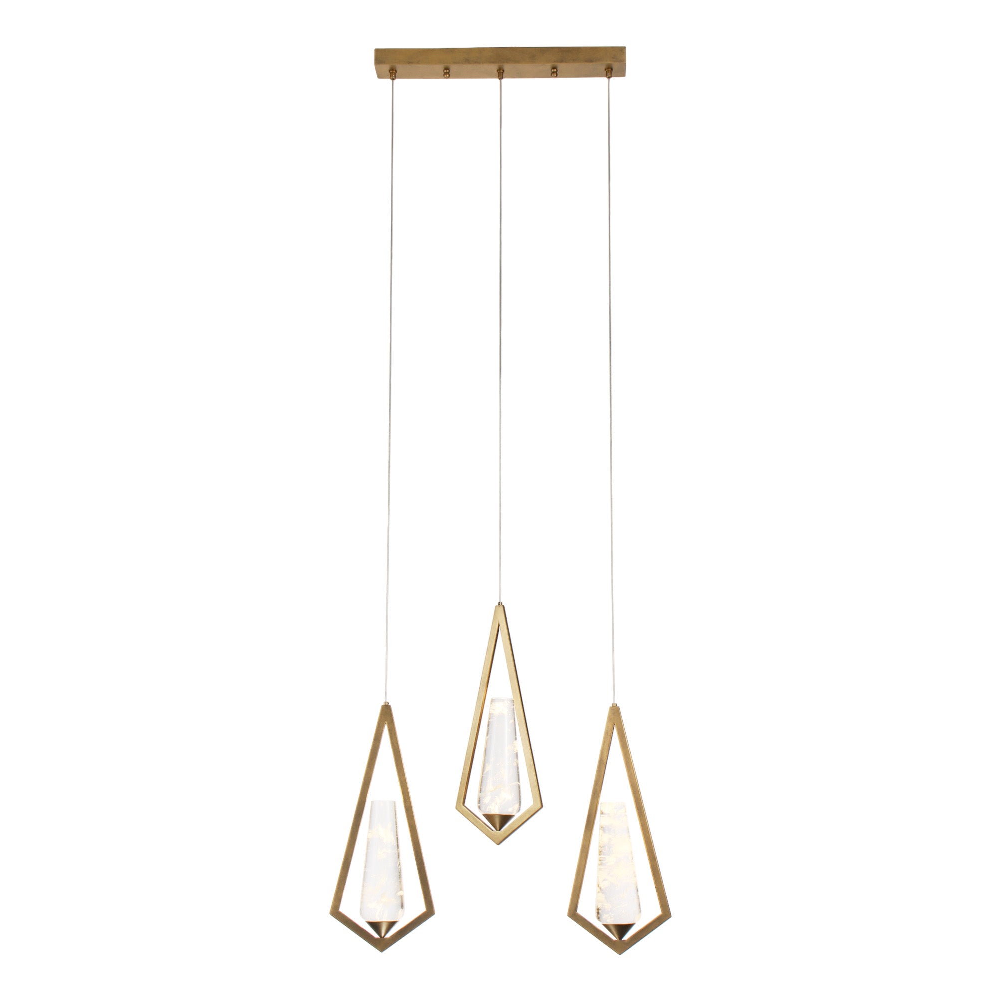 Geometric Crystal Drop Chandelier