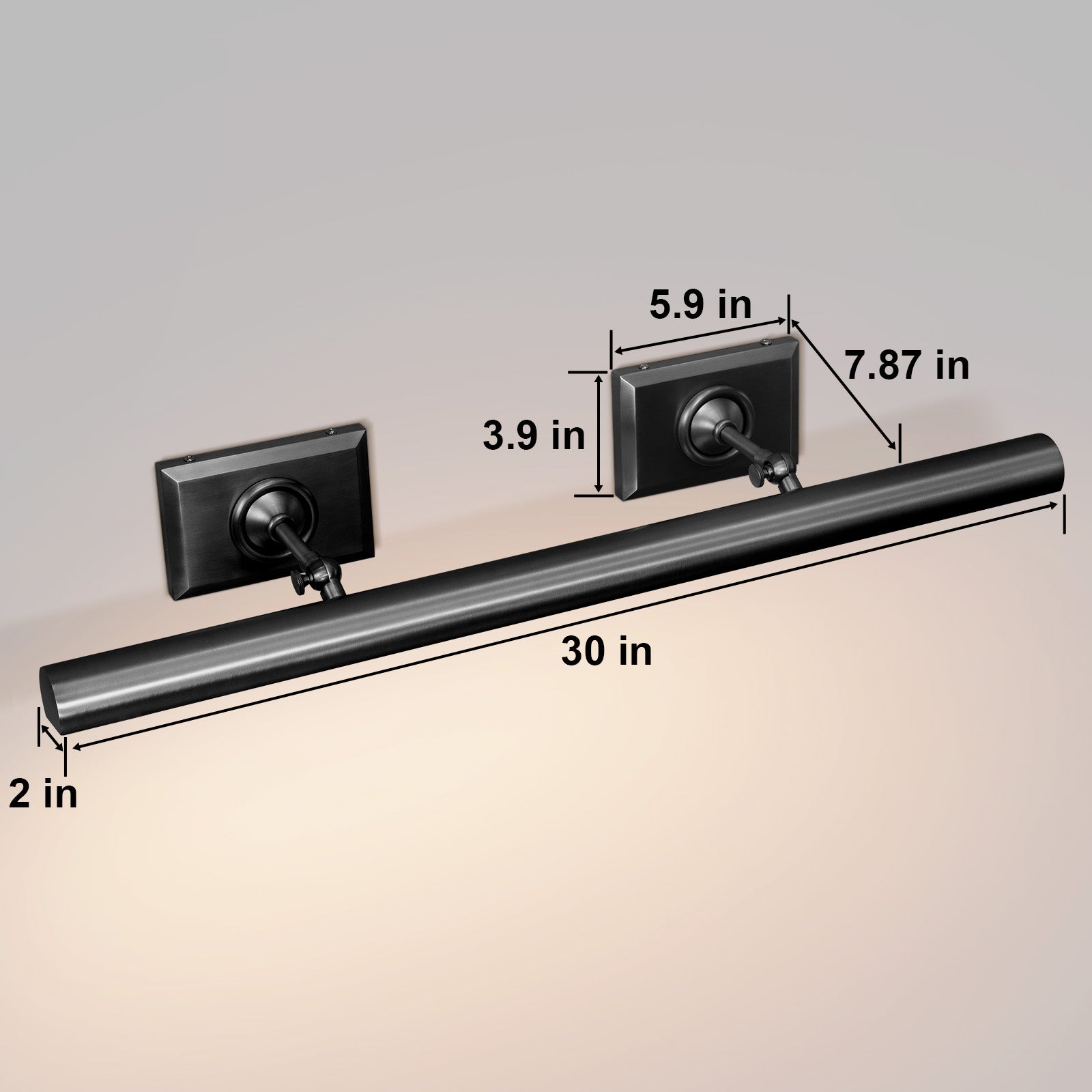 Picture Light for Wall, Brass Hardwired Picture Frame Light