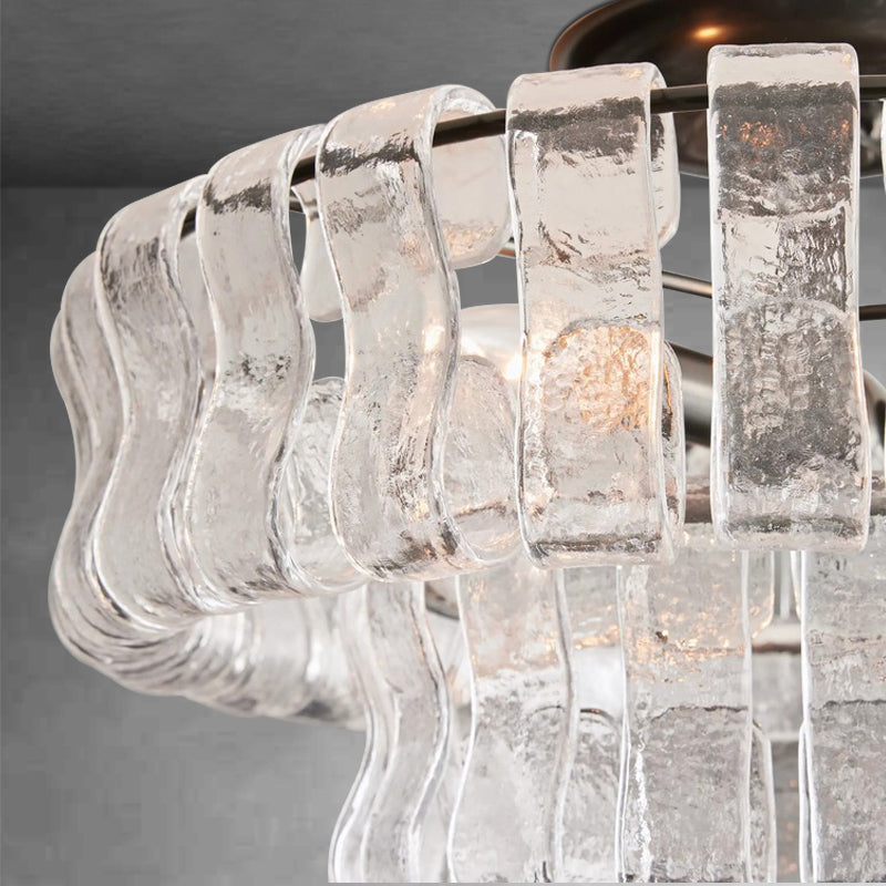 Ghiaccio Glass Flushmount