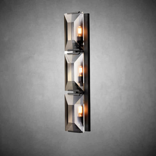 Halloway Crystal Triple Wall Lamp