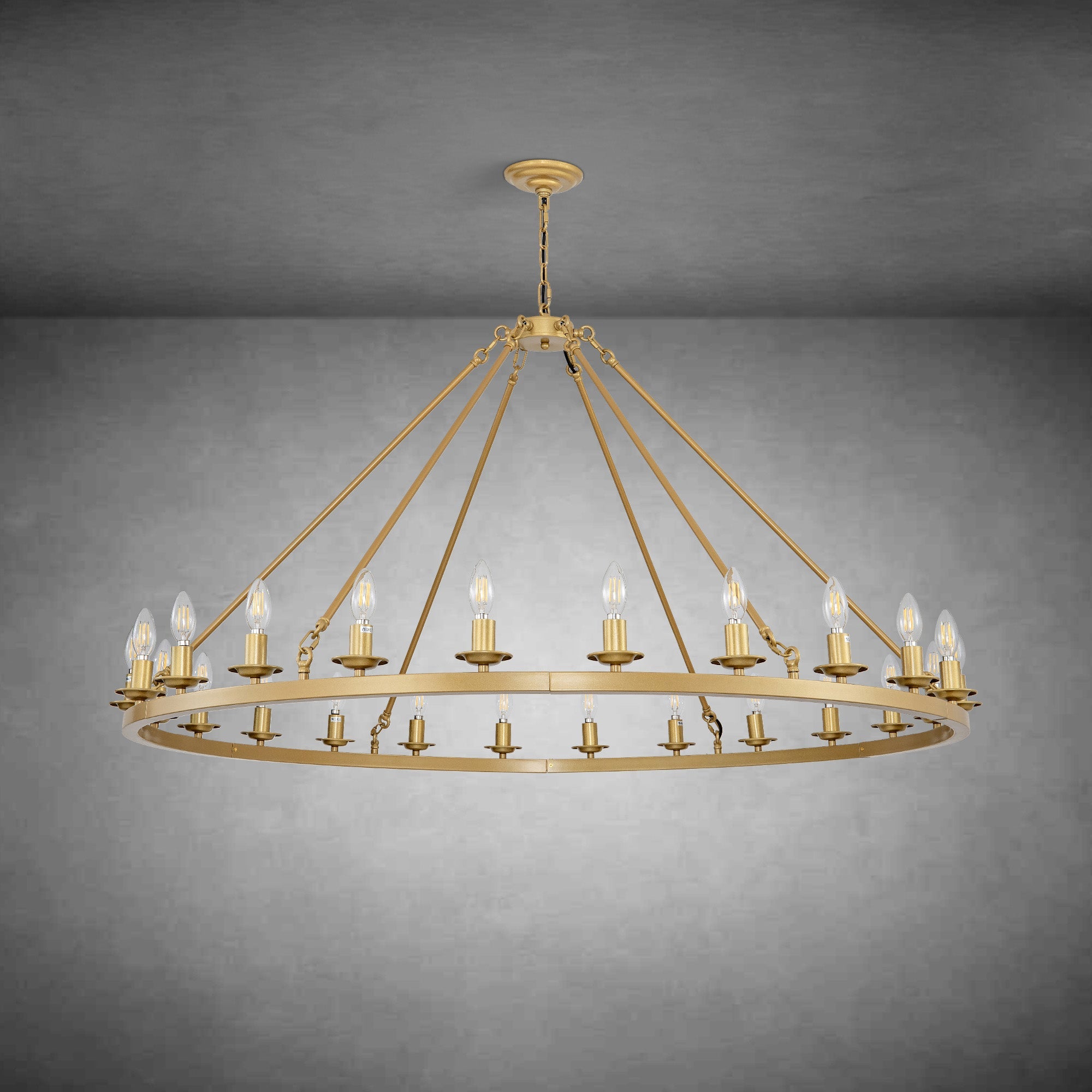 Modern wheel-shaped Chandelier