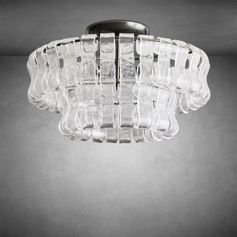 Ghiaccio Glass Flushmount