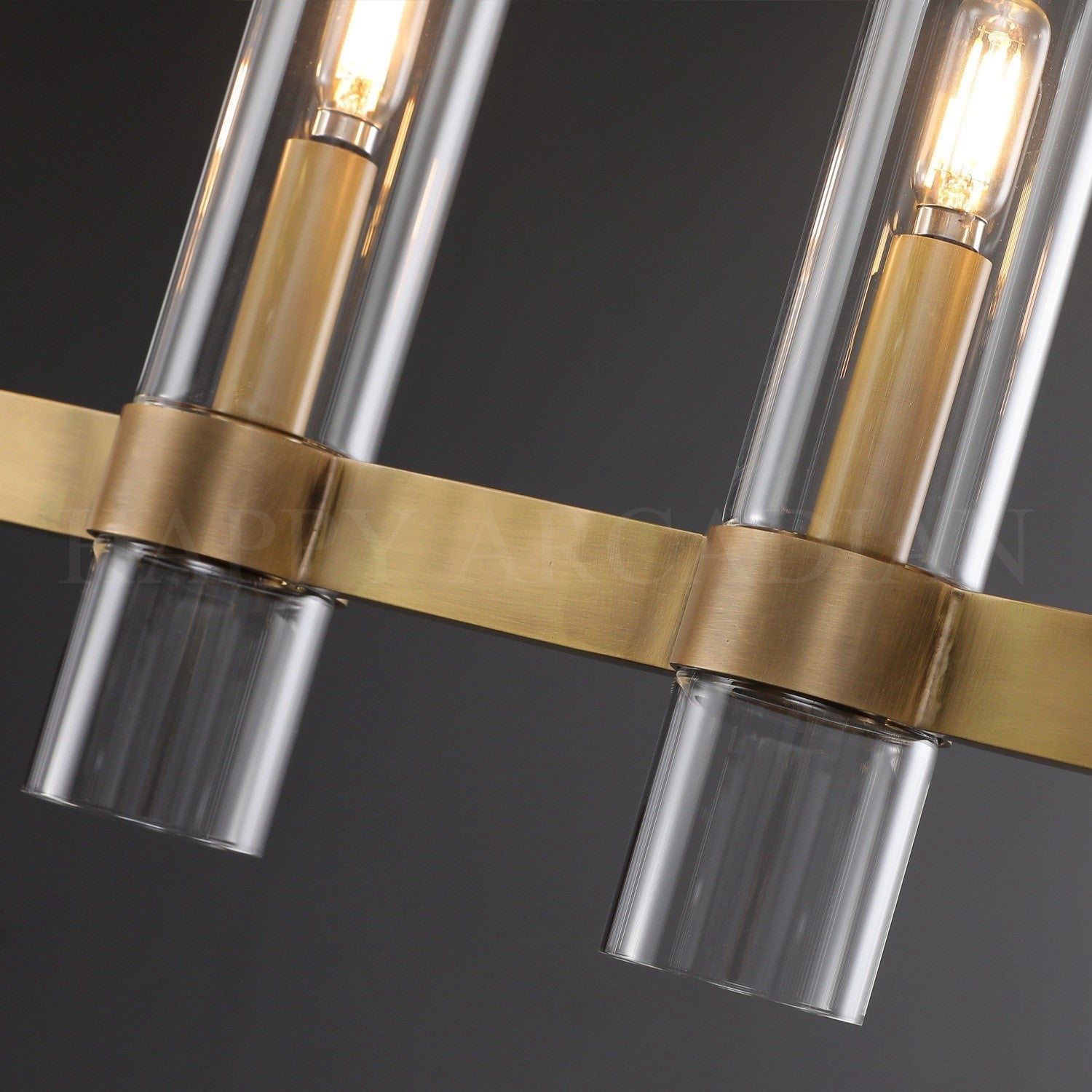 HA Rebecca Linear Chandelier Modern 71", 9-Light