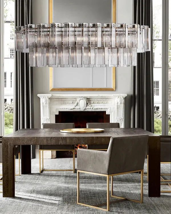 Delsie Oval 2 Tiered Chandelier