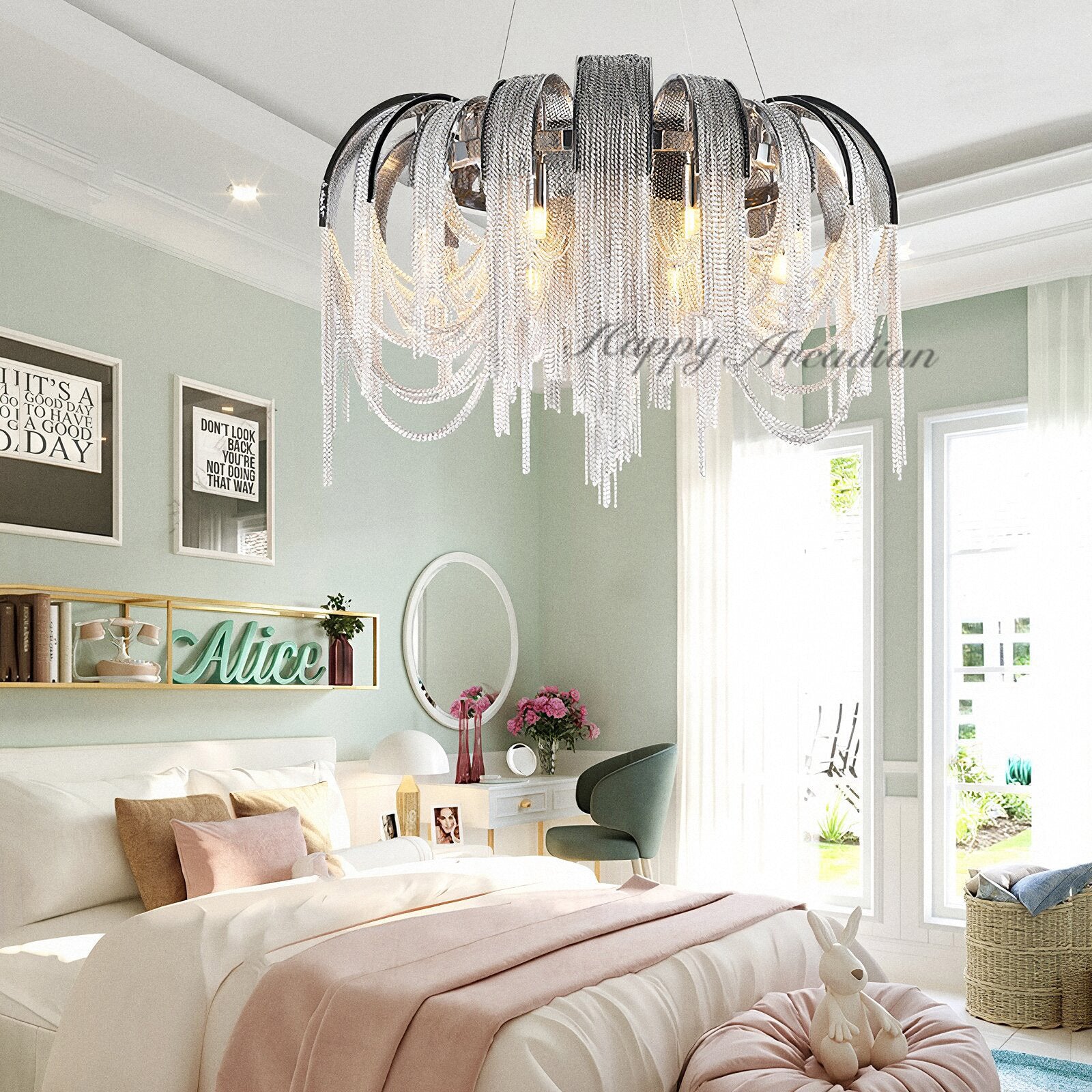 HA Alisa Luxury Round Decor Chandelier