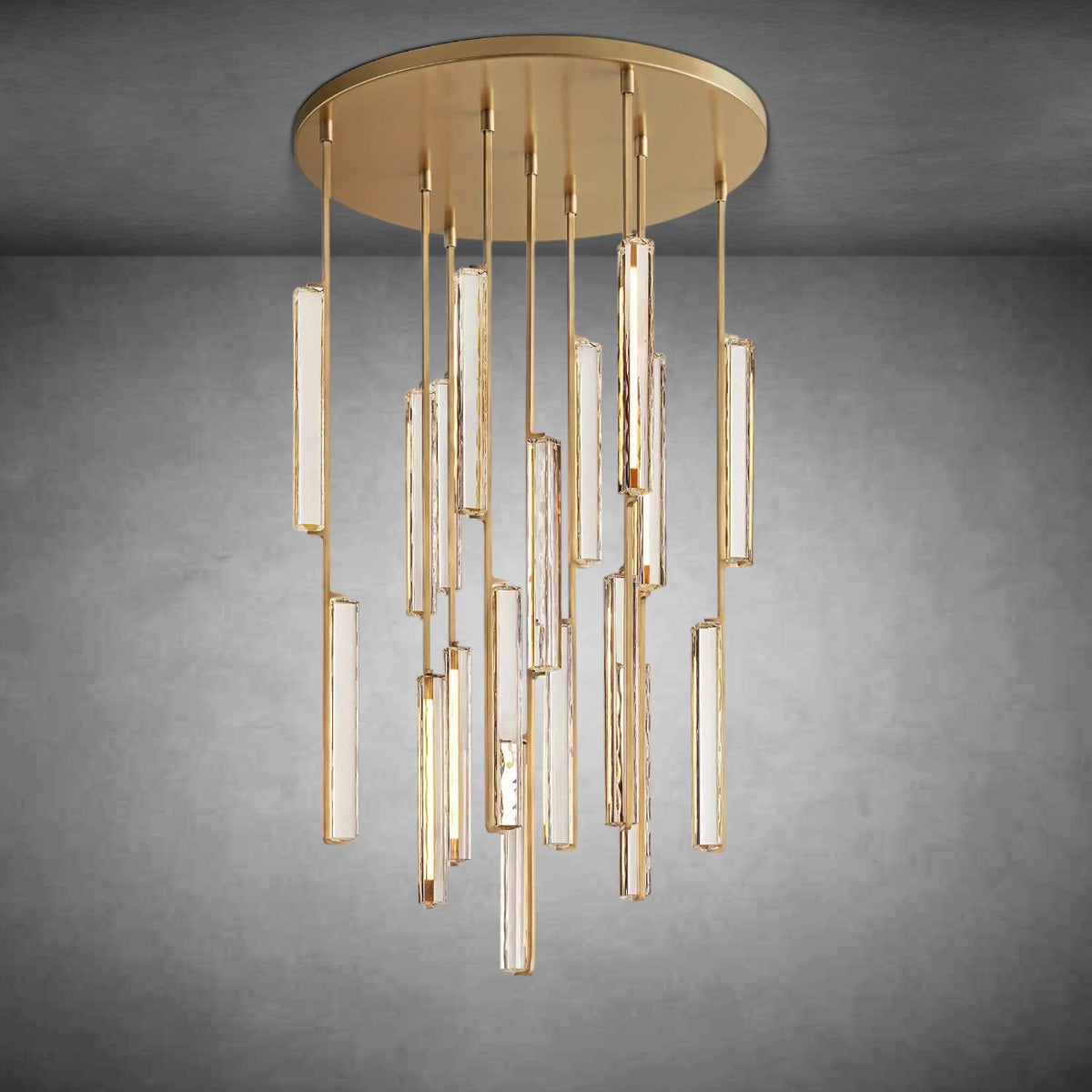 Aurivox Crystal Round Chandelier