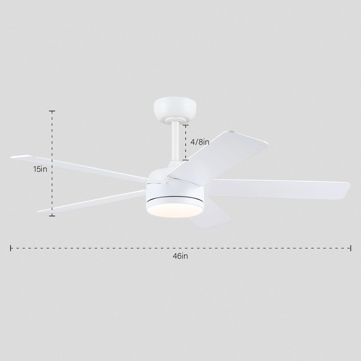Modern Recessed Ceiling Fan Light