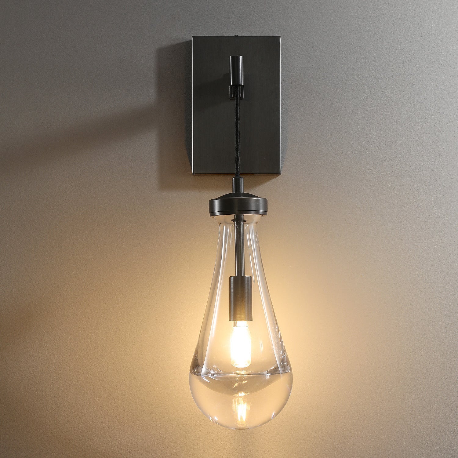 Raindrop Glass Wall Sconce Cord