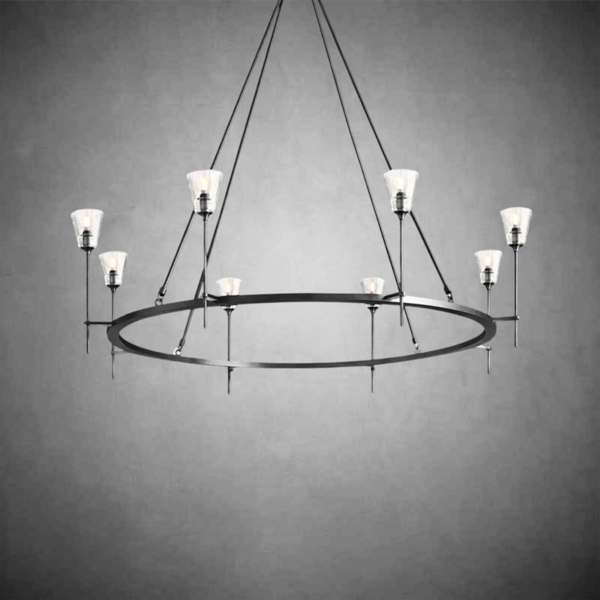 Rhodes Round Chandelier 58"