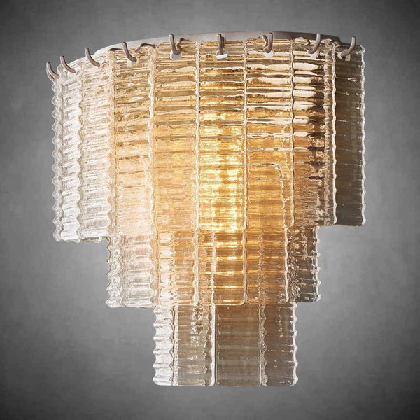 HA Sirena Clear Glass Wall Sconce