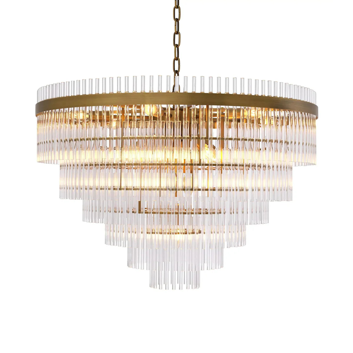 East Single Modern Glass Chandeliers
