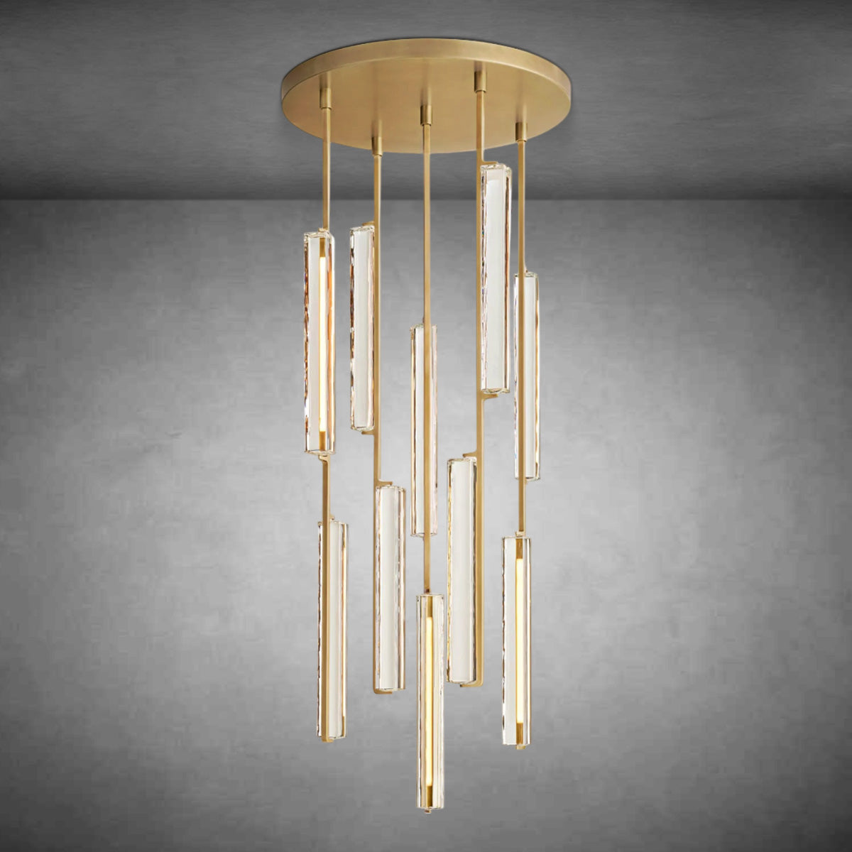 Aurivox Crystal Round Chandelier