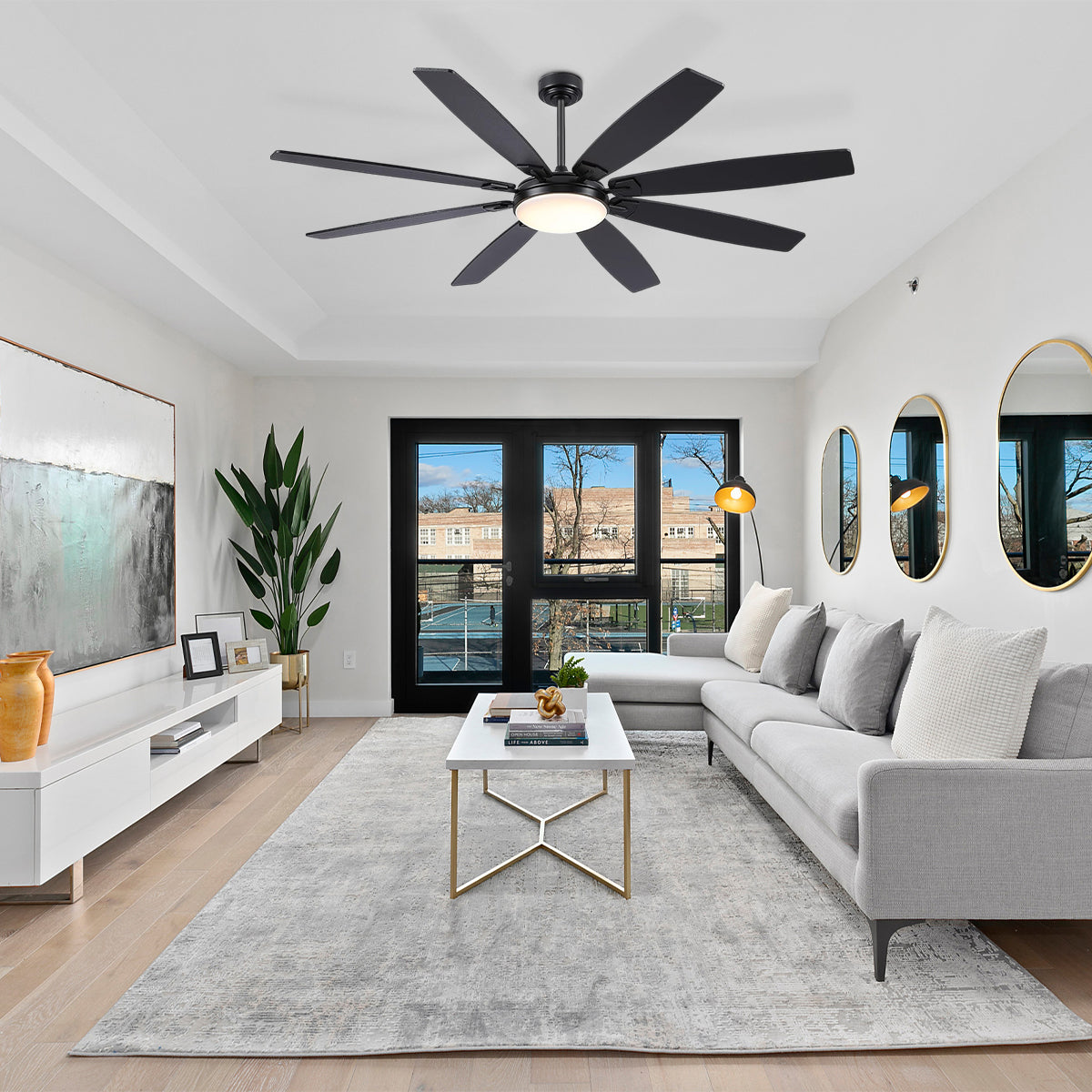 Zephyra Ceiling Fans with Lights 72"