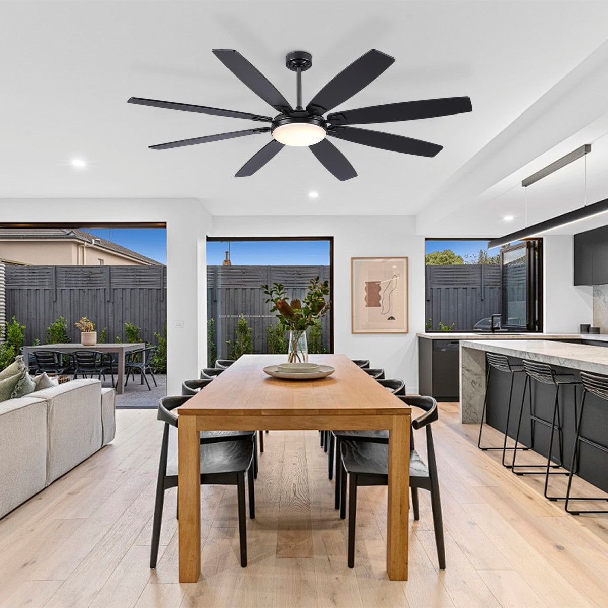 Zephyra Ceiling Fans with Lights 72"