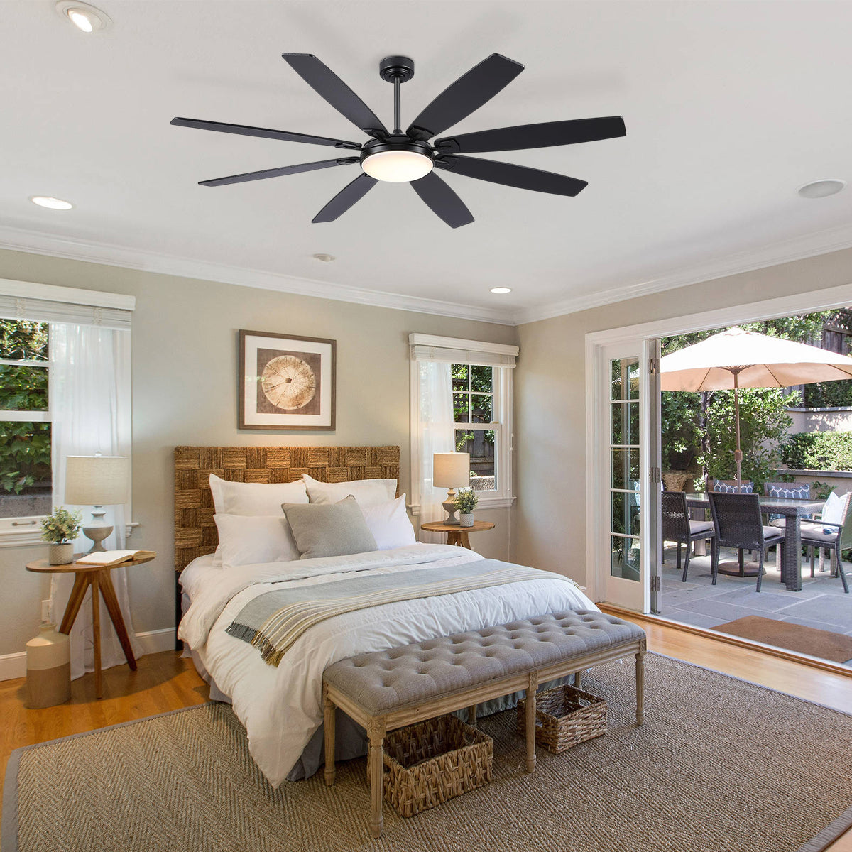 Zephyra Ceiling Fans with Lights 72"