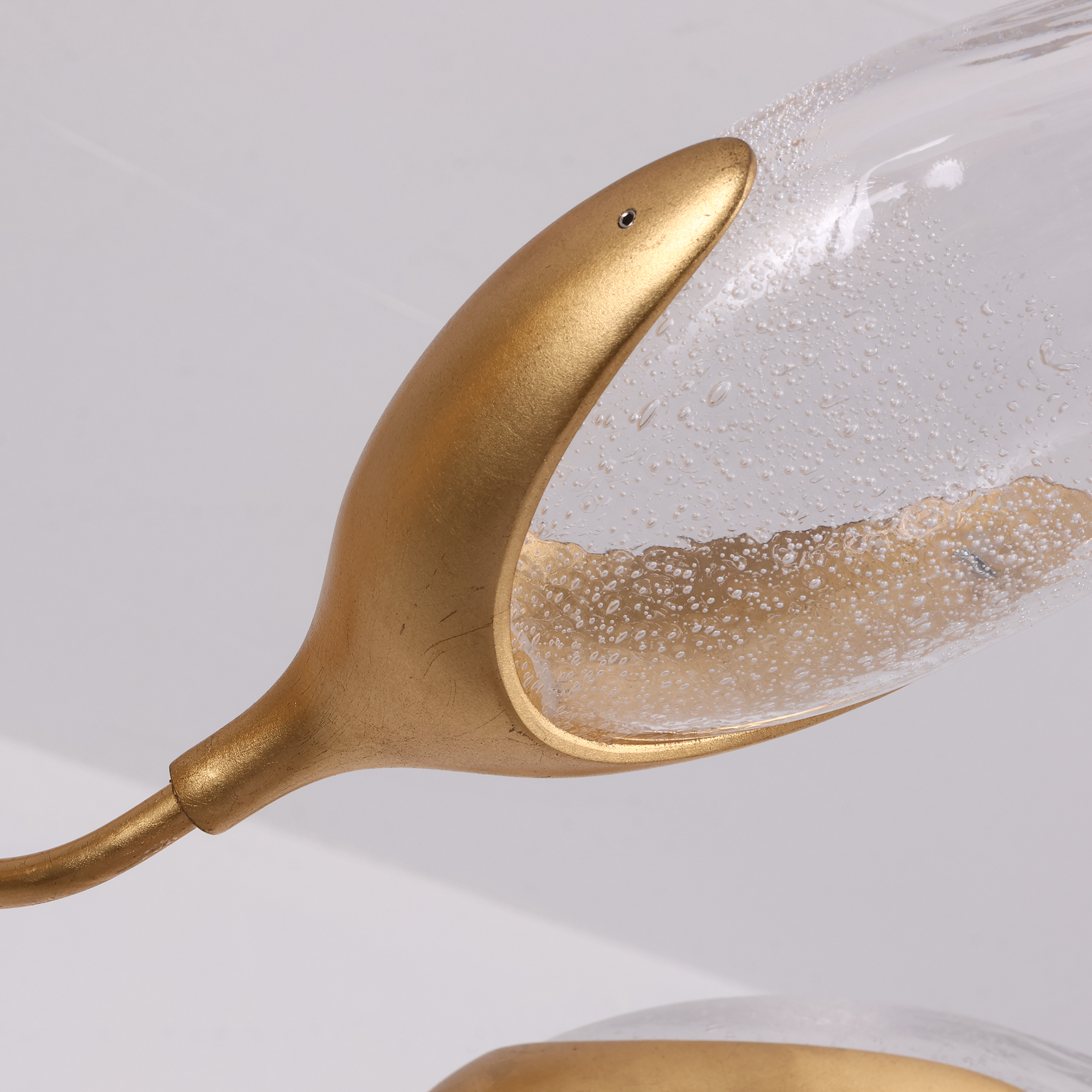 Olive Modern Brass Pendant Lamp