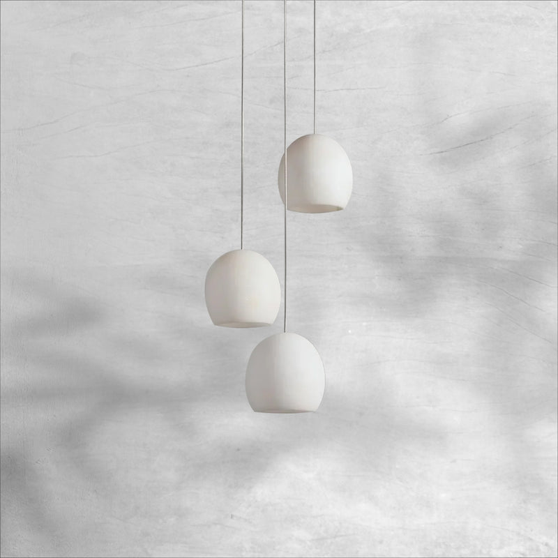 Maeva Round Alabster Chandelier 7'' 15'' 36''