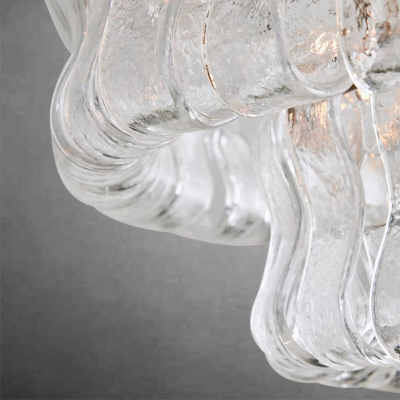 Ghiaccio Glass Flushmount