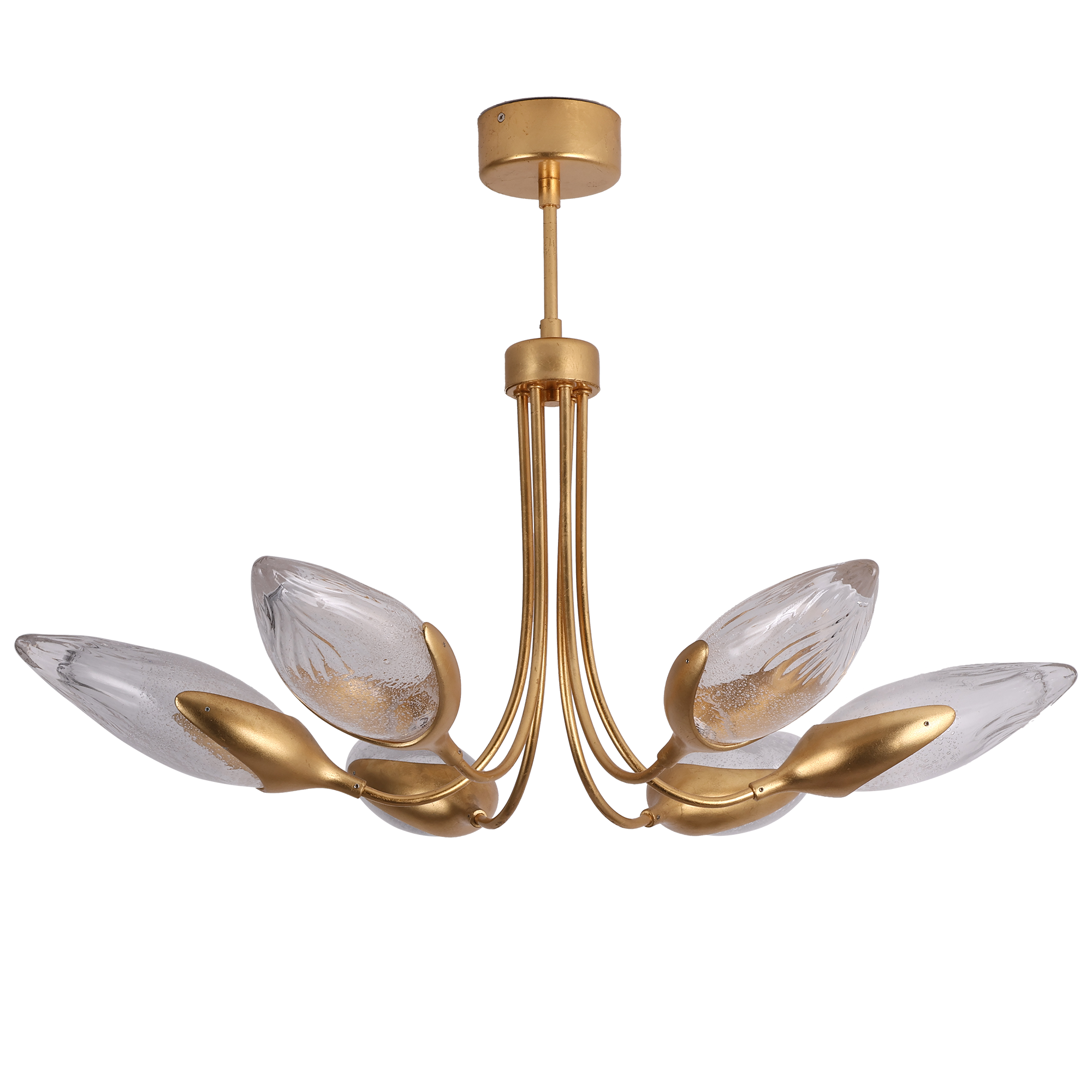 Olive Modern Brass Pendant Lamp