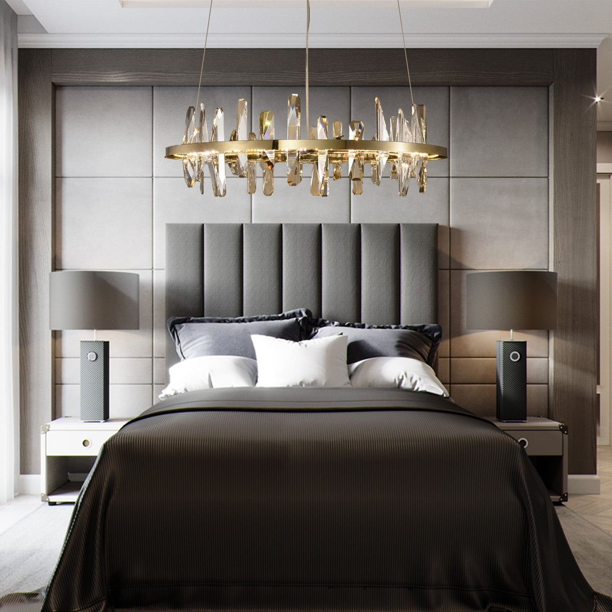 Mira Ring Crystal Chandelier