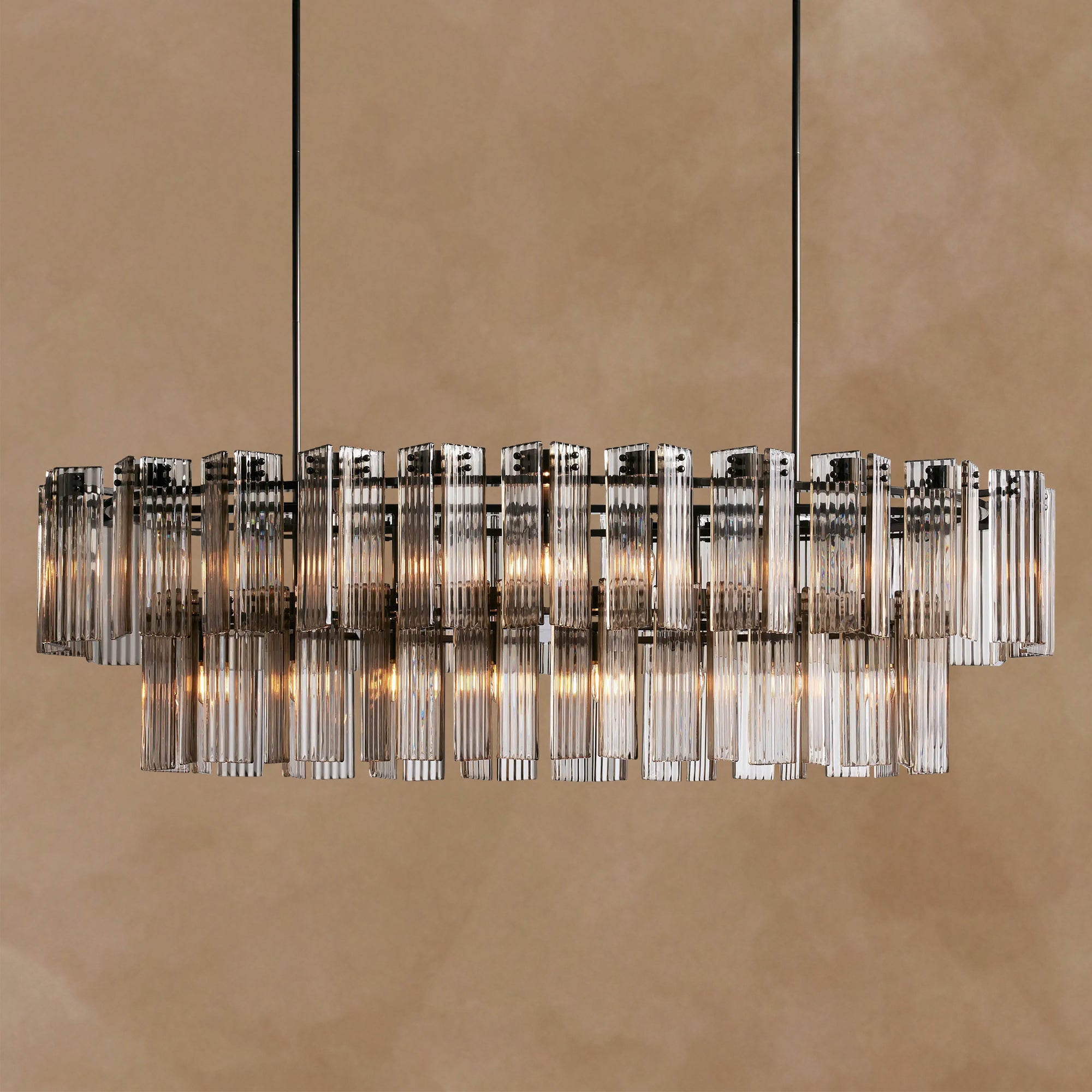 Delsie Oval 2 Tiered Chandelier