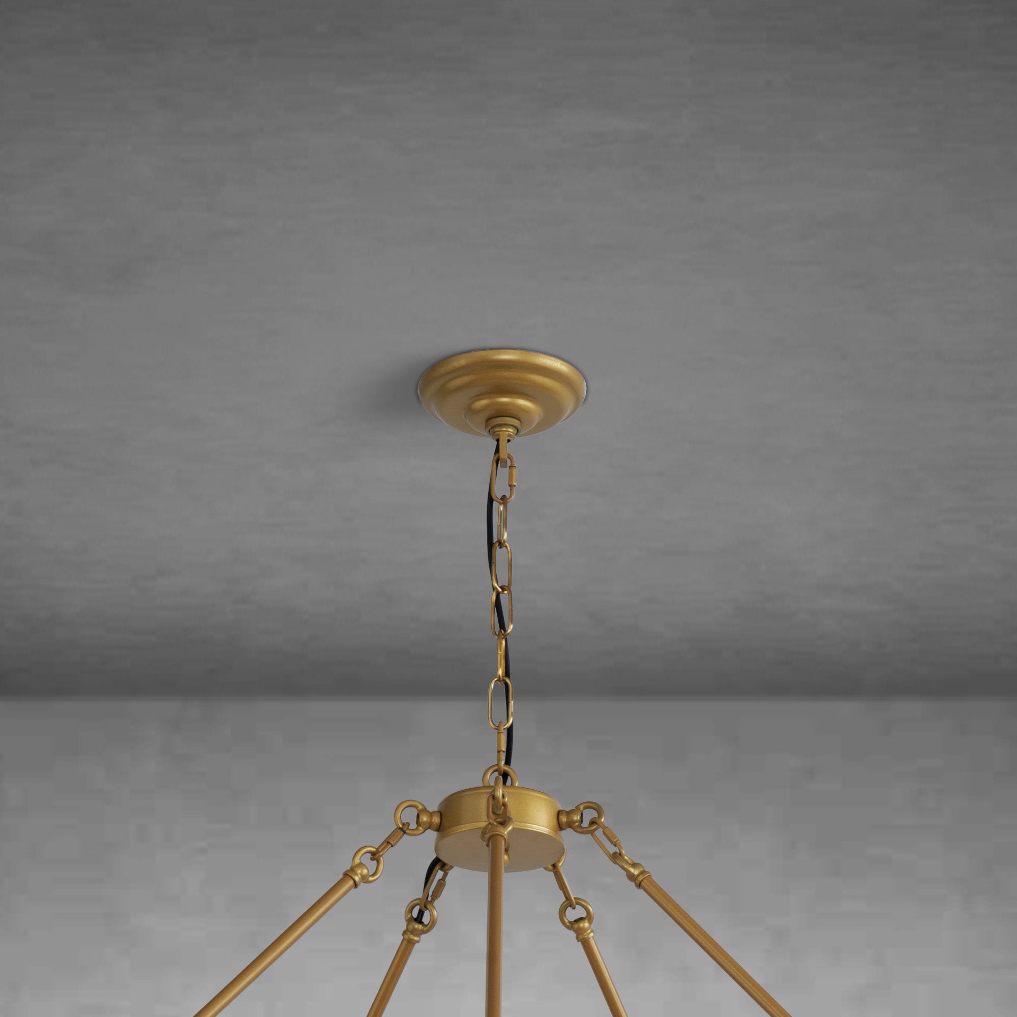 Modern wheel-shaped Chandelier