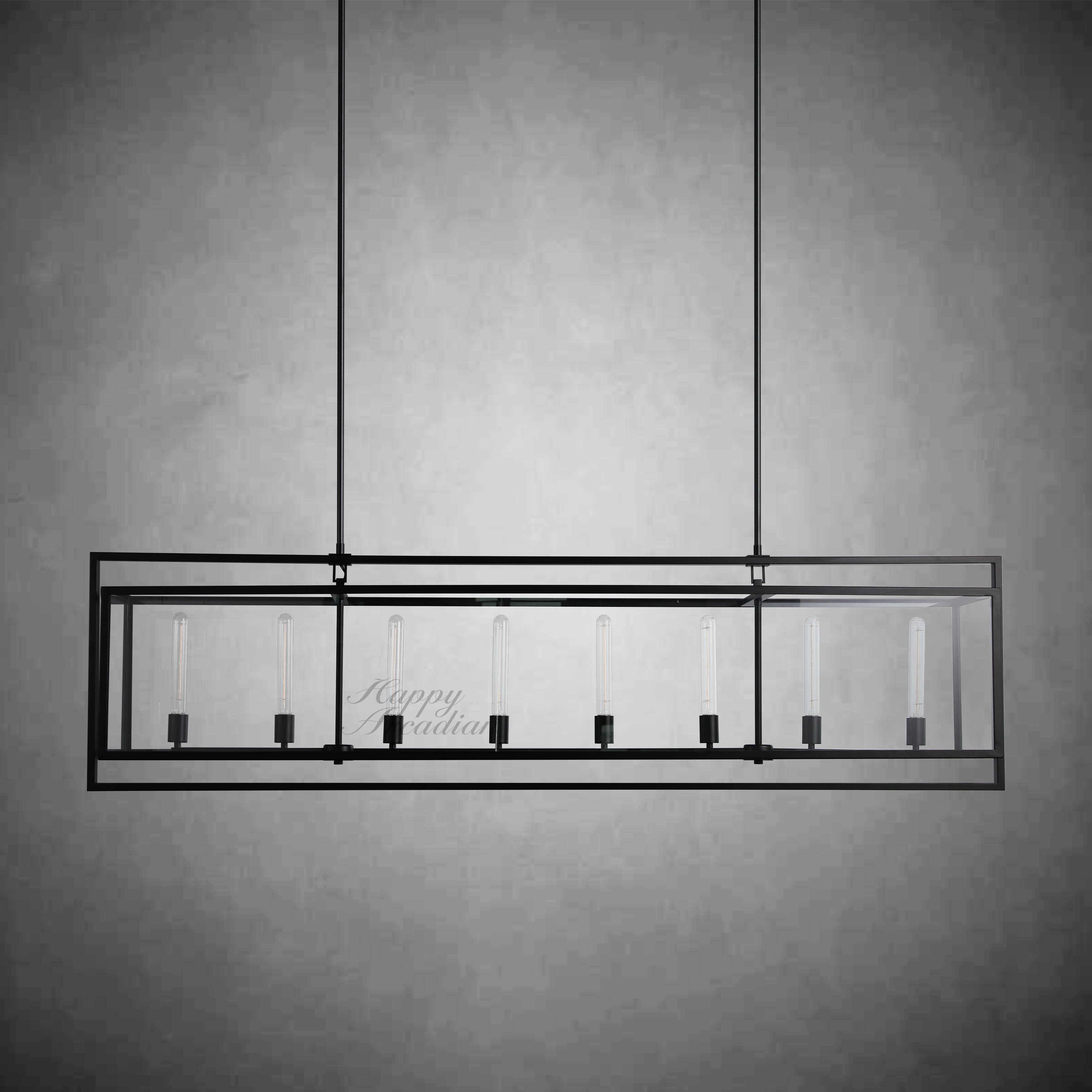 Verao Glass Rectangular Chandelier