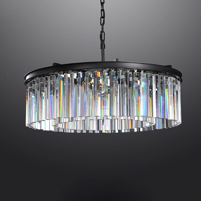 Zestra K9 Crystal Round Chandelier 32"